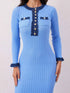 'Rhoswen' Knitted Long Sleeve Sweater Dress - Celes Fashion